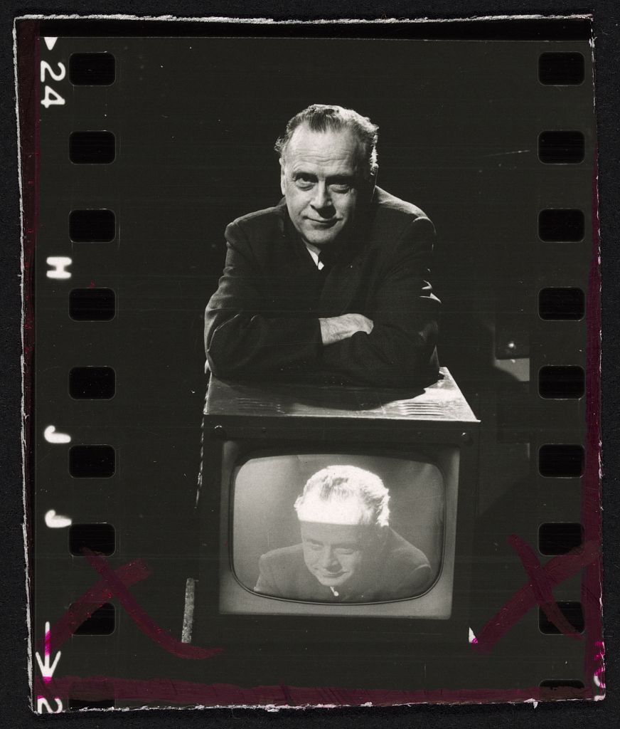 Marshall McLuhan with television